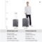 Mixi Aluminum Frame PC Hardside Spinner Carry On