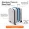 Mixi Front Opening PC Aluminum Frame Suitcase