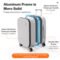 Mixi Front Opening PC Aluminum Frame Suitcase