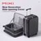 Mixi Front Opening PC Aluminum Frame Suitcase