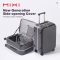 Mixi Front Opening PC Aluminum Frame Suitcase