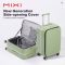Mixi Front Opening PC Aluminum Frame Suitcase