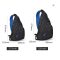 Mixi One Shoulder Chest Bag Men Travel Black