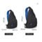 Mixi One Shoulder Chest Bag Men Travel Black