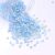 Mocha Light Blue Glass Flatback Rhinestones Set SS4-SS30