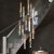 Modern LED Spiral Crystal Pendant Light Duplex Chandelier