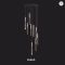 Modern LED Spiral Crystal Pendant Light Duplex Chandelier