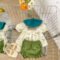 My Sister Me Baby Princess Puff Sleeve Bunny Bodysuit