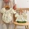 My Sister Me Baby Princess Puff Sleeve Bunny Bodysuit