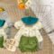 My Sister Me Baby Princess Puff Sleeve Bunny Bodysuit