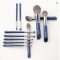 MyDestiny 11pcs Blue Makeup Brush Set Super Soft