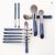 MyDestiny 11pcs Blue Makeup Brush Set Super Soft