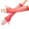Neon Fishnet Fingerless Long Gloves Women Party Wear
