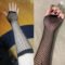 Neon Fishnet Fingerless Long Gloves Women Party Wear