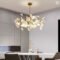 Nordic Ceramic LED Ginkgo Leaf Chandelier Modern Light