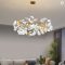 Nordic Ceramic LED Ginkgo Leaf Chandelier Modern Light