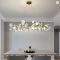 Nordic Ceramic LED Ginkgo Leaf Chandelier Modern Light