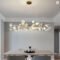 Nordic Ceramic LED Ginkgo Leaf Chandelier Modern Light