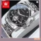 OLEVS Chronograph Watch Moon Phase Quartz Watch Men
