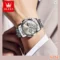 OLEVS Chronograph Watch Moon Phase Quartz Watch Men