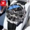 OLEVS Quartz Watch Calendar Window Silicone Strap Men
