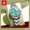 OLEVS Quartz Watch Diamond Bezel Date Watch Women