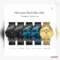 OLEVS Quartz Watch Mesh Strap Luminous Watch Men