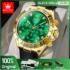 OLEVS Quartz Watch Pearl Chain Automatic Date Women
