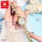 OLEVS Quartz Watch Pearl Chain Automatic Date Women