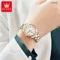 OLEVS Quartz Watch Stainless Steel Luxury Watch Women