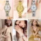 OLEVS Quartz Watch Stainless Steel Luxury Watch Women