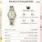 OLEVS Quartz Watch Stainless Steel Luxury Watch Women