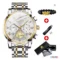 OLEVS Roman Dial Quartz Watch Luminous Watch Men