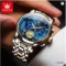 OLEVS Roman Dial Quartz Watch Luminous Watch Men
