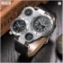 San Martin Sports Watch Brushed Dial Integrated Bracelet