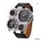 OULM Multi Dial Watch Leather Watch Outdoor Watch