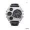 OULM Quartz Watch Leather Strap Sports Watch Men
