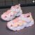 PU Leather Hollow Out Girls Summer Sports Sandals