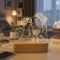 Personalized 3D Photo Night Light with Wooden Base
