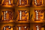 Personalized Wooden Name & Star LED Wall Light