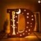 Personalized Wooden Name & Star LED Wall Light