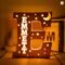 Personalized Wooden Name & Star LED Wall Light