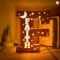 Personalized Wooden Name & Star LED Wall Light