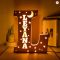 Personalized Wooden Name & Star LED Wall Light