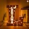 Personalized Wooden Name & Star LED Wall Light