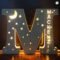 Personalized Wooden Name & Star LED Wall Light