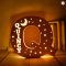 Personalized Wooden Name & Star LED Wall Light