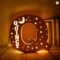 Personalized Wooden Name & Star LED Wall Light