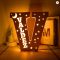 Personalized Wooden Name & Star LED Wall Light