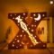 Personalized Wooden Name & Star LED Wall Light